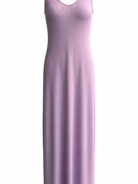 Enza Costa Soft Lilac V-Neck Maxi Slip